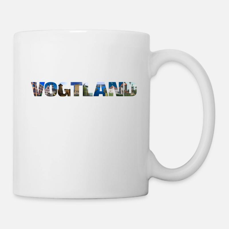 Vogtland Sachsen Urlaub - Tasse - Weiß