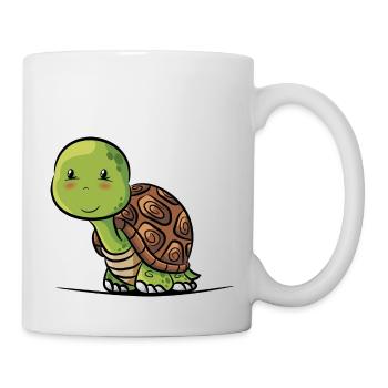 tortue - Mug blanc - blanc - Droite