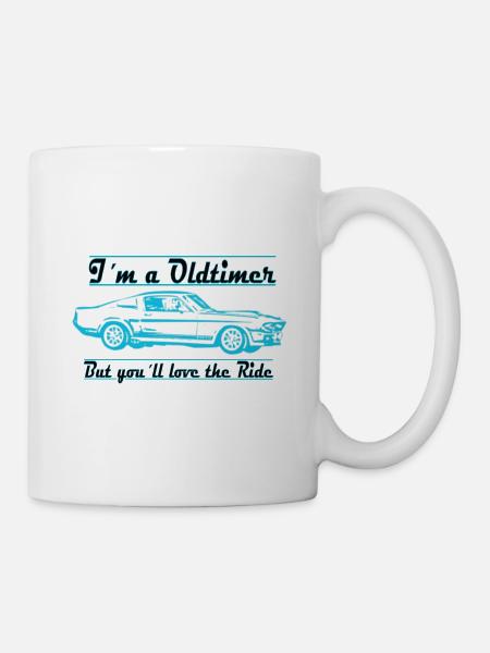 oldtimer capri - Tasse - Weiß
