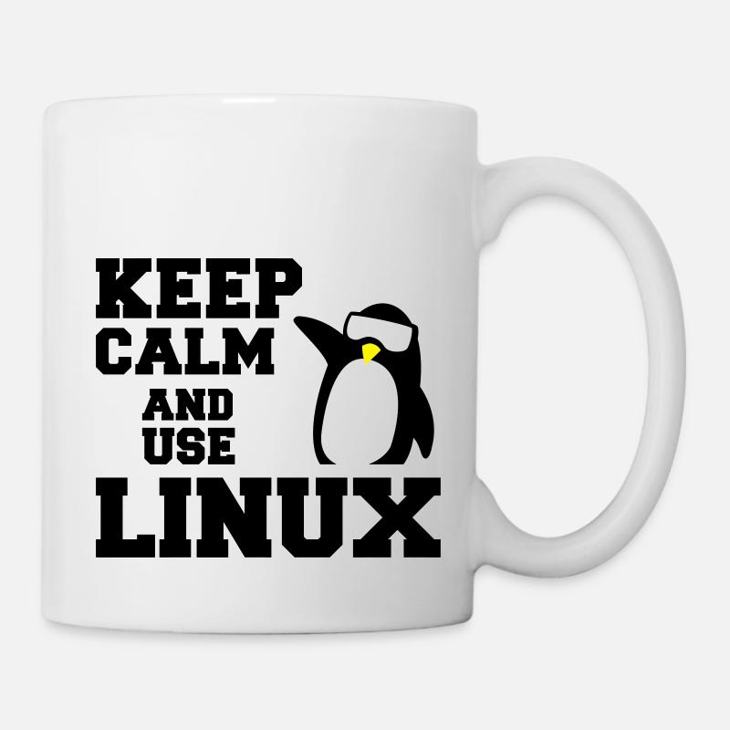 keep calm use linux - Mug - white