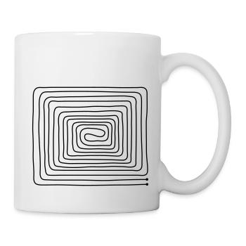 Fußbodenheizung - Tasse - Weiß - Rechts