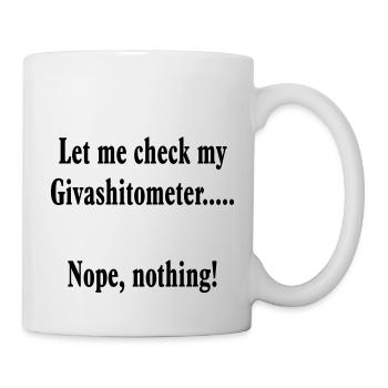give a shit - Mug - white - Right