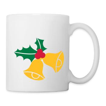 Glocken Weihnachten - Tasse - Weiß - Rechts