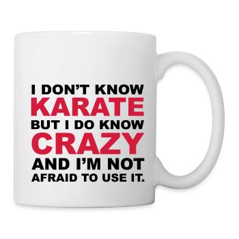 Crazy - Tasse - Weiß - Rechts