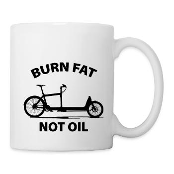 Burn Fat Not Oil 2 black - Tasse - Weiß - Rechts