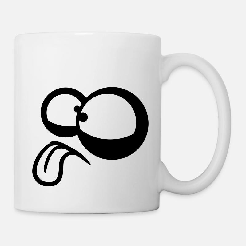Crazy Comic Eyes - Mug blanc - blanc