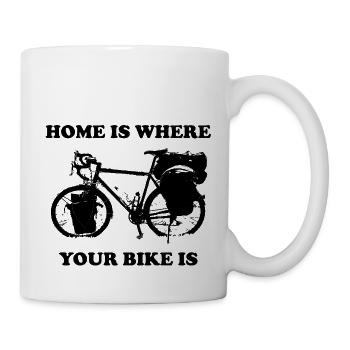 Reiserad Bikepacking - Votre vélo est chez vous - Mug blanc - blanc - Droite