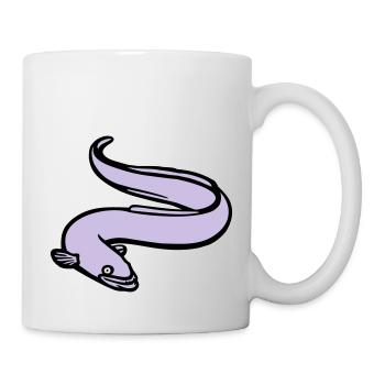 aal_1_3c_mit_farbe - Tasse - Weiß - Rechts