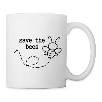 Save The Bees - Tasse - Weiß - Rechts
