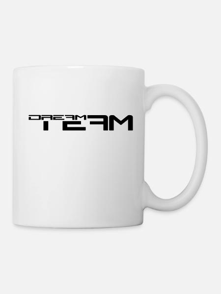 Text Schriftzug Freunde Paar Pärchen Sport Dream T - Tasse - Weiß