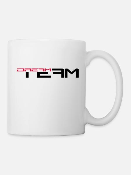 Text Schriftzug Freunde Paar Pärchen Sport Dream T - Tasse - Weiß