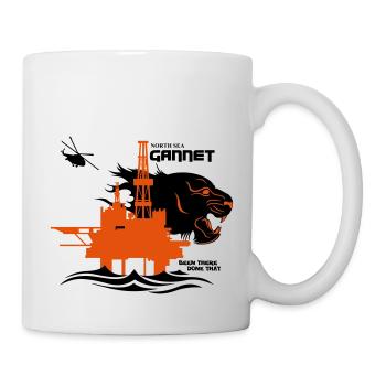 Gannet North Sea Oil Rig Platform Aberdeen - Mug - white - Right