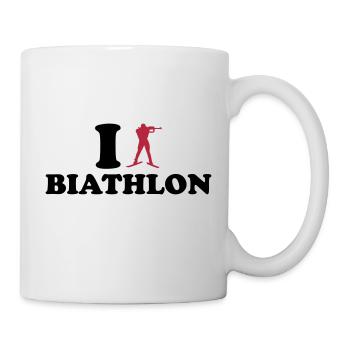 I love Biathlon - Mug blanc - blanc - Droite