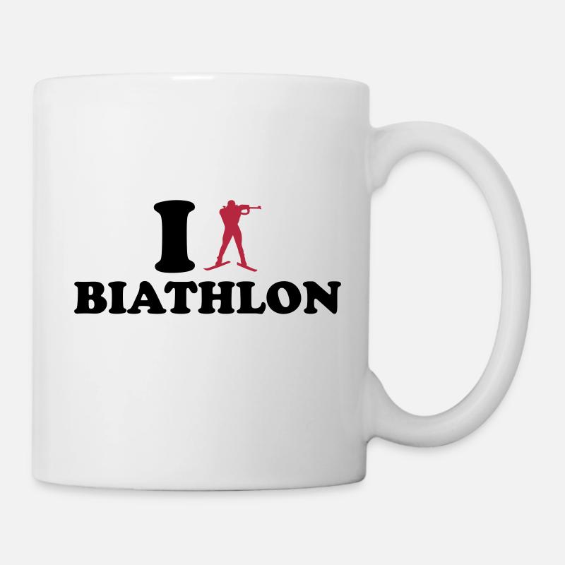 I love Biathlon - Mug blanc - blanc