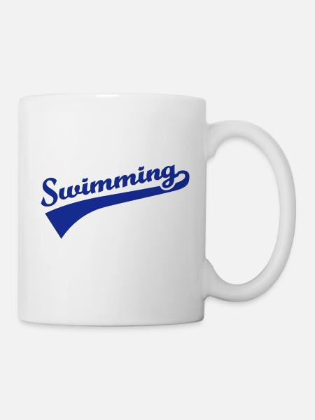Schwimmen - Tasse - Weiß