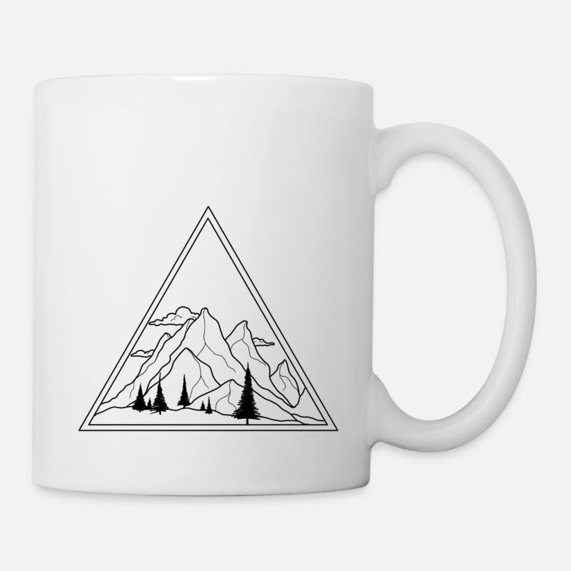 Berge - Tasse - Weiß