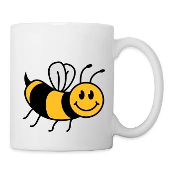 Niedliche Süße Kleine Biene - Tasse - Weiß - Rechts