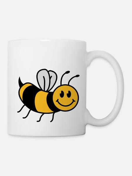 Niedliche Süße Kleine Biene - Tasse - Weiß