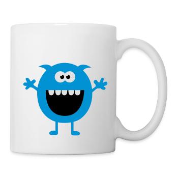 Lustiges Niedliches Monster (Free Hugs) - Tasse - Weiß - Rechts