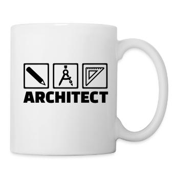 Architecte - Mug blanc - blanc - Droite