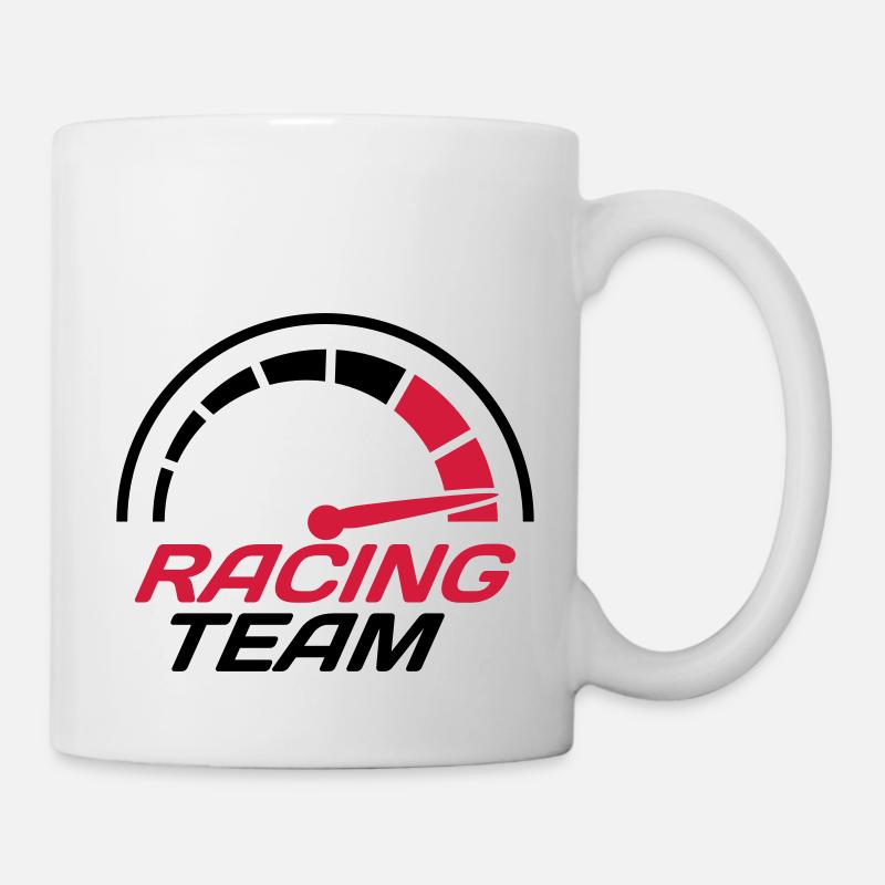 Pelouse rapide de compteur de vitesse équipe de co - Mug blanc - blanc