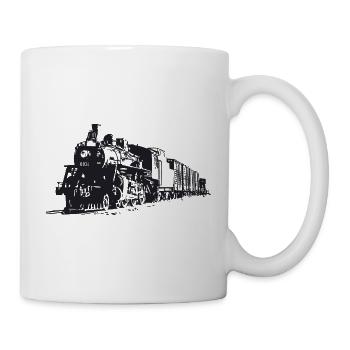 Le train - Mug blanc - blanc - Droite