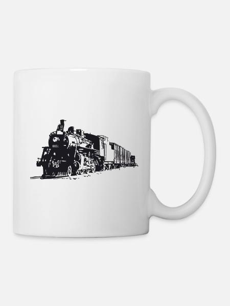 Der Zug - Tasse - Weiß