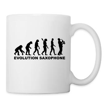 Saxophon - Tasse - Weiß - Rechts