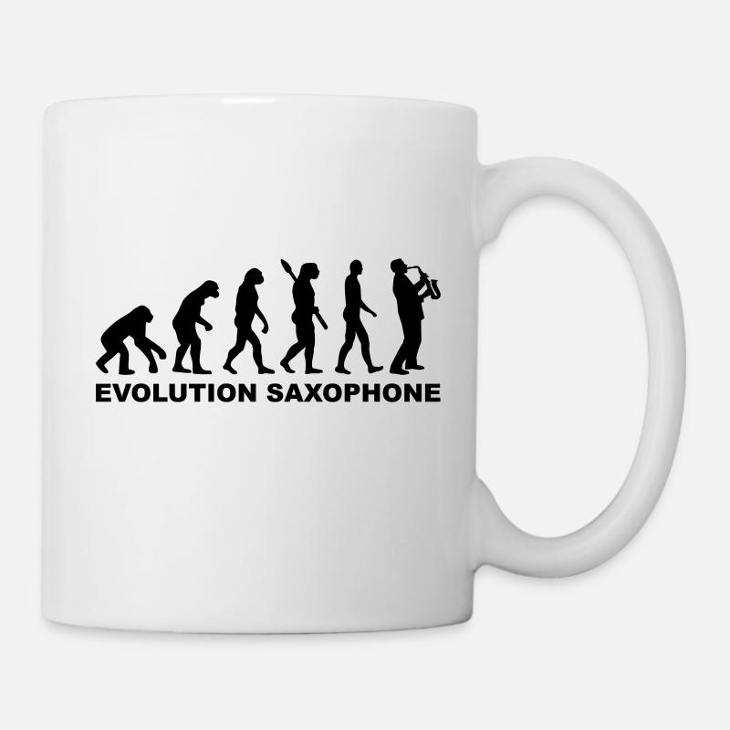 Saxophon - Tasse - Weiß