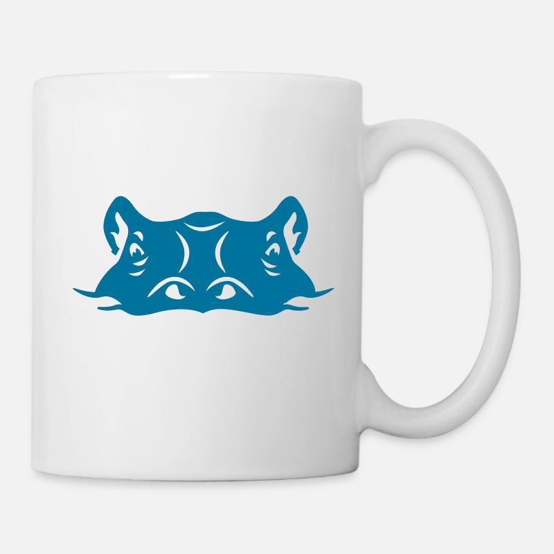 Hippopotame - Mug blanc - blanc