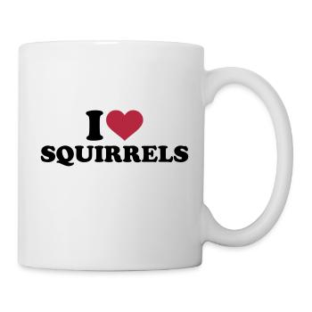 I love Squirrels - Mug blanc - blanc - Droite