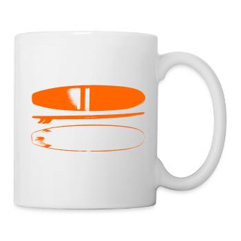 Surfboard - Tasse - Weiß - Rechts