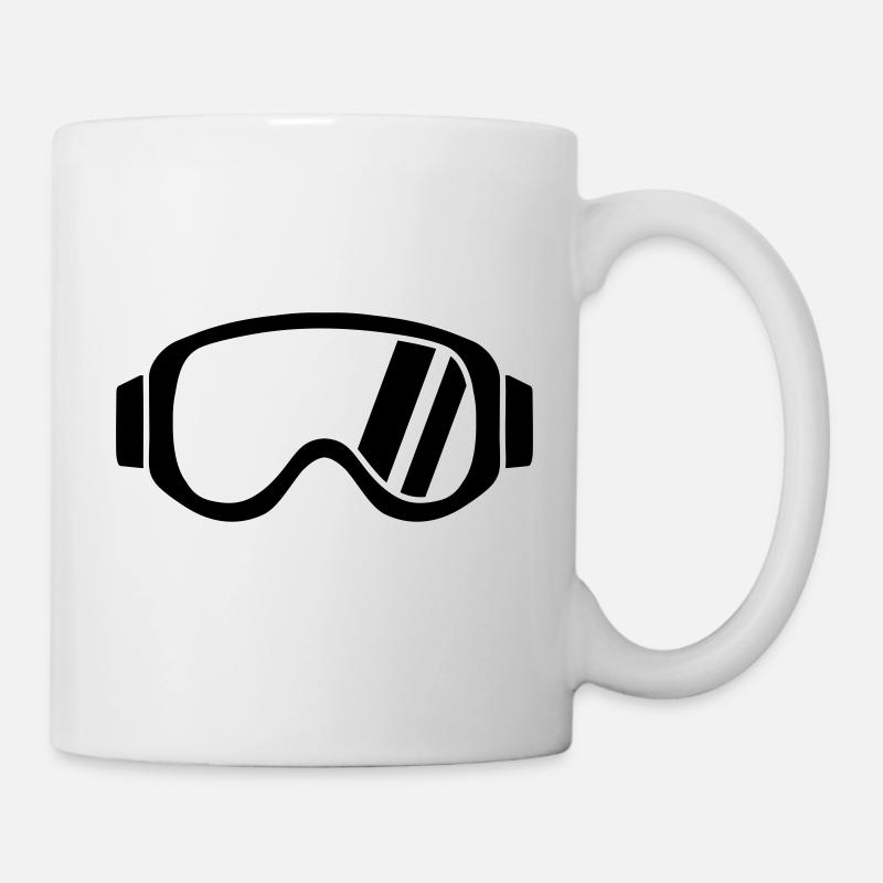 Skibrille - Tasse - Weiß