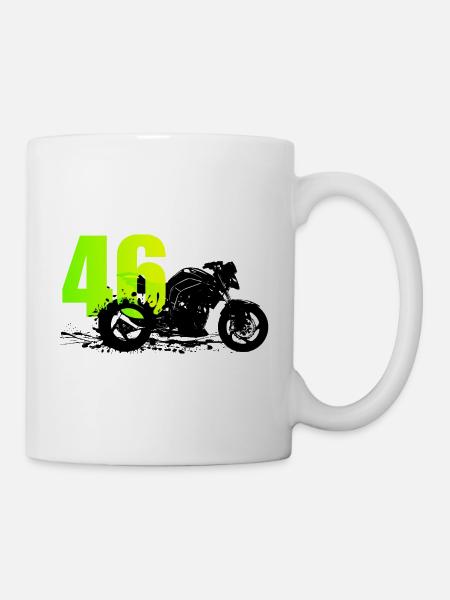 Moto valentino Motard t-shirt rossi 46 - Mug blanc - blanc