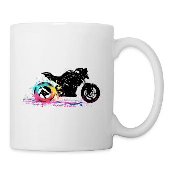 Motorcycle Biker passion moto gp - Mug - white - Right