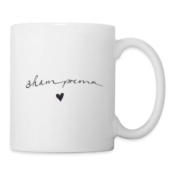 AHAM PREMA- ich bin LIEBE Geschenk YOGA SANSKRIT - Tasse - Weiß - Rechts
