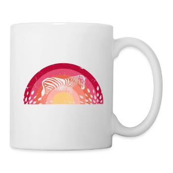 Zebra - Tasse - Weiß - Rechts