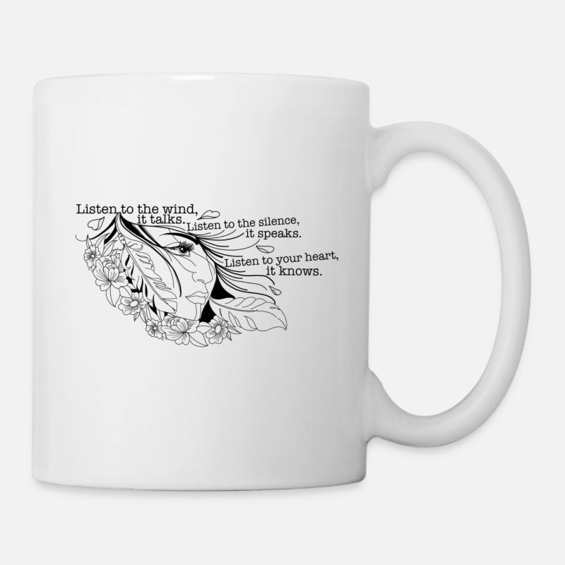 Indianerin - Tasse - Weiß