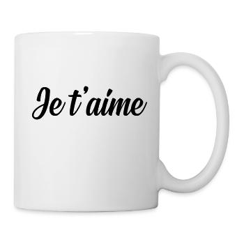 Je t'aime - Mug blanc - blanc - Droite