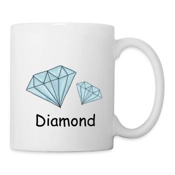 diamant - Mug blanc - blanc - Droite