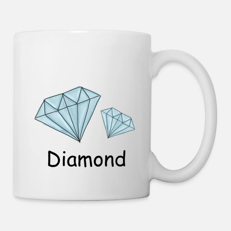 Diamant - Tasse - Weiß
