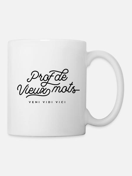 Teacher of old words Veni Vidi Vici - Teacher of Latin - Mug - white