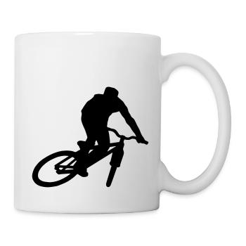 mountain bike mtb skid skidding - Mug - white - Right