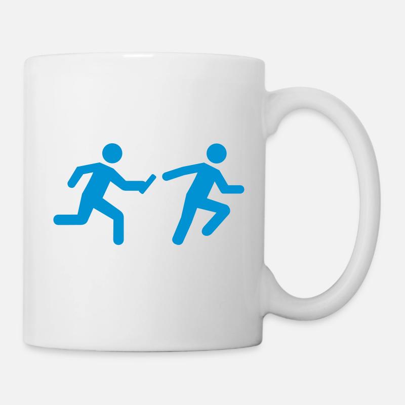 Staffellauf - Tasse - Weiß