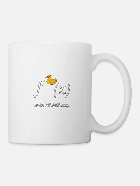 Ente Ableitung Mathe Witz - Tasse - Weiß