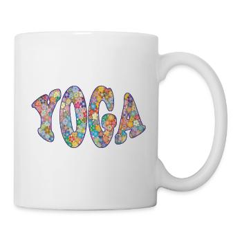 yoga little flowers - Mug - white - Right