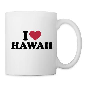Hawaii - Tasse - Weiß - Rechts