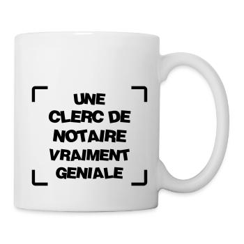 Clerc de notaire / Notaire / Justice / Droit - Mug blanc - blanc - Droite