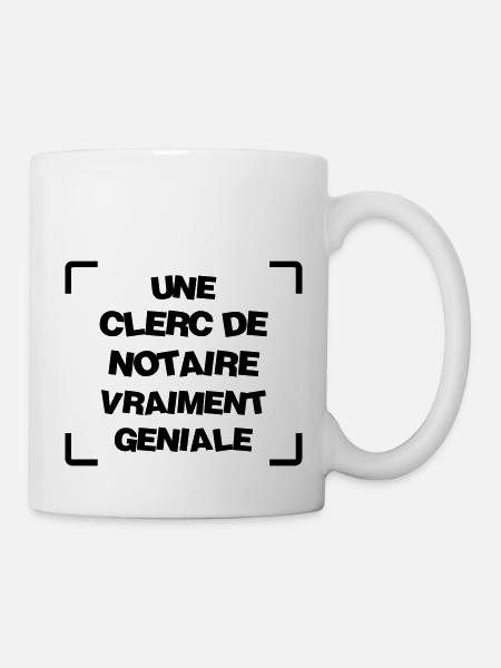Clerc de notaire / Notaire / Justice / Droit - Mug blanc - blanc