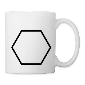 Hexagon Hexagone Sechseck Form - Custom it ! - Mug - white - Right